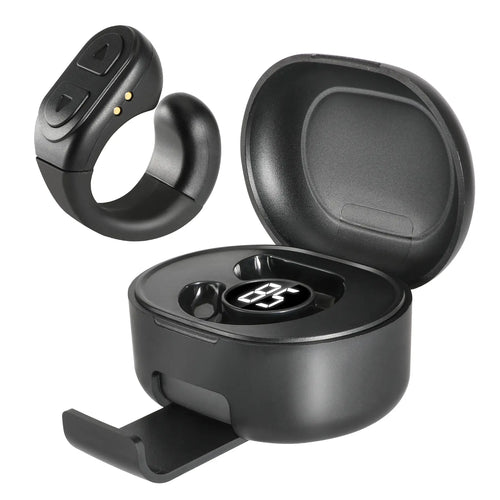 Tiktok Scrolling Ring with Phone Stand, Remote Control for Tiktok, Bluetooth Page Turner for Ipad/Kindle App/Iphone/Android, Finger Scroller, Black