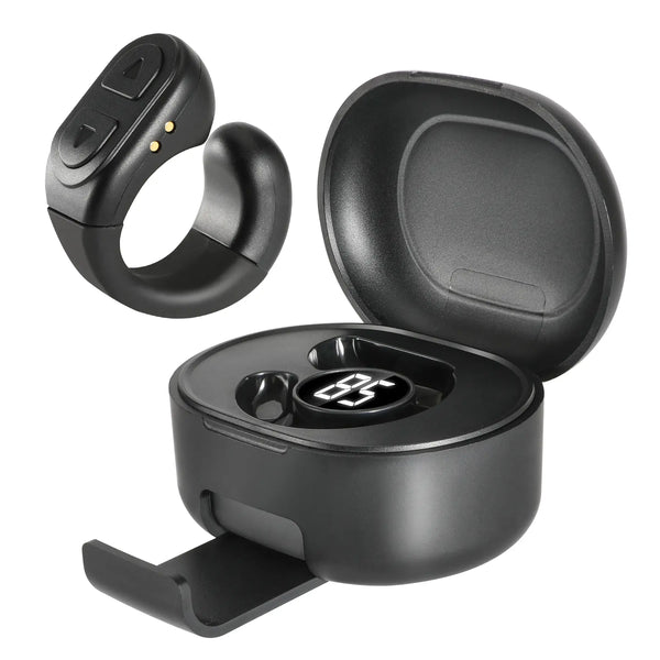 Tiktok Scrolling Ring with Phone Stand, Remote Control for Tiktok, Bluetooth Page Turner for Ipad/Kindle App/Iphone/Android, Finger Scroller, Black